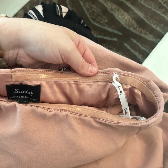 Bardot solange off the shoulder midi dress sheath flare sleeves - Picture 5 of 13